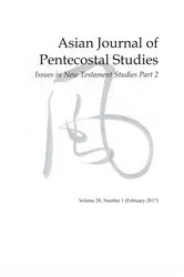 Book cover of Asian Journal of Pentecostal Studies, Volume 20, Number 1 by Dave Johnson
