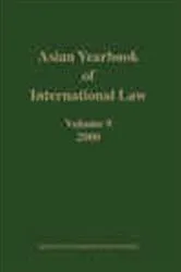 Book cover of Asian Yearbook of International Law , Volume 9 (2000) by B. S. Chimni