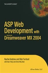 Book cover of ASP Web Development with Macromedia Dreamweaver MX 2004 by Rachel Andrew