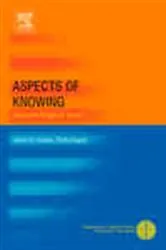 Book cover of Aspects of Knowing by Stephen Hetherington