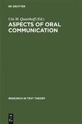 Book cover of Aspects of Oral Communication by Uta M. Quasthoff