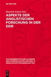 Book cover of Aspekte der anglistischen Forschung in der DDR by Heinrich Scheel