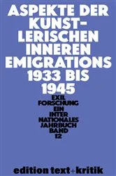 Book cover of Aspekte der künstlerischen inneren Emigration 1933–1945 by Claus-Dieter Krohn