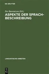 Book cover of Aspekte der Sprachbeschreibung by Unknown