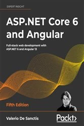 Book cover of ASP.NET Core 6 and Angular (5th ed.) by Valerio De Sanctis