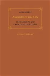 Book cover of Associations and Law by Otto Gierke