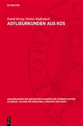Book cover of Asylieurkunden aus Kos by Rudolf Herzog