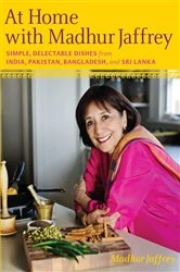 Book cover of At Home with Madhur Jaffrey by Madhur Jaffrey