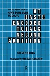 Book cover of At Last!! Encoded Totals Second Addition by Steven Kahan