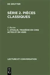 Book cover of Athalie, tragédie en cinq actes et en vers by J. Racine