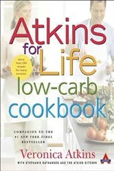 Book cover of Atkins for Life: Low-Carb Cookbook by Veronica Atkins