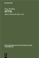Book cover of Attis by Hugo Hepding