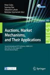 Book cover of Auctions, Market Mechanisms and Their Applications by Peter Coles