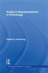 Book cover of Auditory Representations in Phonology by Edward S. Flemming