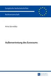 Book cover of Außenvertretung des Euroraums by Anna Serwotka
