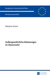 Book cover of Außergewoehnliche Belastungen im Steuerrecht by Sebastian Grever