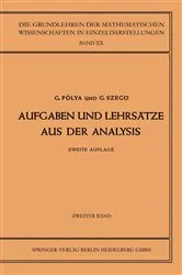 Book cover of Aufgaben und Lehrsätze aus der Analysis (2nd ed.) by Georg Polya
