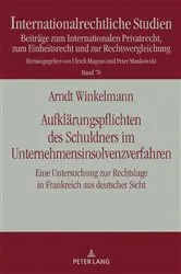 Book cover of Aufklaerungspflichten des Schuldners im Unternehmensinsolvenzverfahren by Unknown