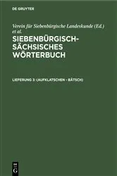 Book cover of (aufklatschen - Bätsch) by Adolf Schullerus