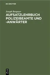 Book cover of Aufsatzlehrbuch Polizeibeamte und -Anwärter by Unknown