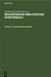 Book cover of Aufzieher bis balkendüster by Unknown