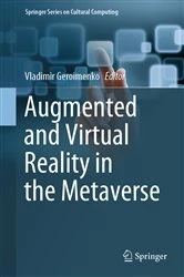 Book cover of Augmented and Virtual Reality in the Metaverse by Vladimir Geroimenko
