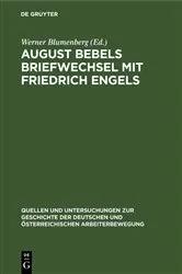 Book cover of August Bebels Briefwechsel mit Friedrich Engels by Werner Blumenberg