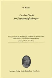 Book cover of Aus dem Gebiet der Funktionalgleichungen by Wilhelm Maier
