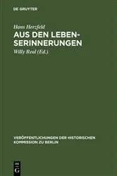 Book cover of Aus den Lebenserinnerungen by Hans Herzfeld