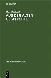 Book cover of Aus der alten Geschichte by Max Mühl