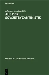 Book cover of Aus der Sowjetbyzantinistik by Unknown