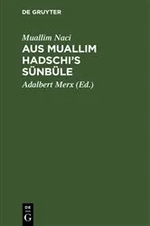 Book cover of Aus Muallim Hadschi’s Sünbüle by Muallim Naci
