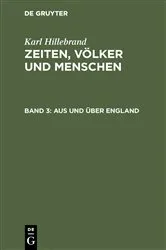 Book cover of Aus und über England (2nd ed.) by Karl Hillebrand