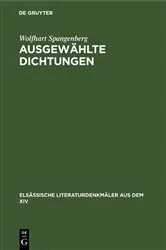 Book cover of Ausgewählte Dichtungen by Wolfhart Spangenberg