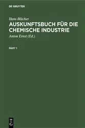Book cover of Auskunftsbuch für die chemische Industrie (18th ed.) by Hans Blücher