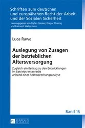 Book cover of Auslegung von Zusagen der betrieblichen Altersversorgung by Gregor Thüsing