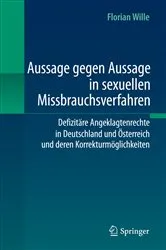 Book cover of Aussage gegen Aussage in sexuellen Missbrauchsverfahren by Florian Wille