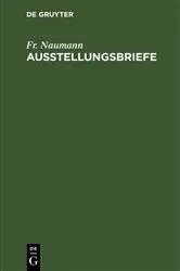 Book cover of Ausstellungsbriefe by Fr. Naumann
