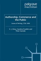 Book cover of Authorship, Commerce and the Public by E. Clery