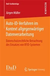 Book cover of Auto-ID-Verfahren im Kontext allgegenwärtiger Datenverarbeitung by Jürgen Müller