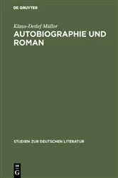 Book cover of Autobiographie und Roman by Unknown