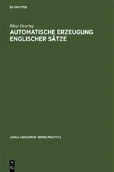 Book cover of Automatische Erzeugung englischer Sätze by Unknown