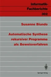 Book cover of Automatische Synthese rekursiver Programme als Beweisverfahren by Susanne Biundo