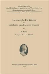 Book cover of Automorphe Funktionen und indefinite quadratische Formen by Hans Maass