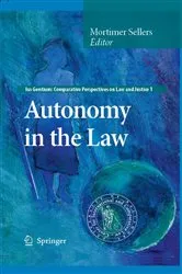 Book cover of Autonomy in the Law by Mortimer Sellers
