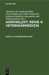 Book cover of Autorenregister 1985 by Institut für Landwirtschaftliche Information und Dokumentation Akademie der Landwirtschaftswissenschaften der DDR