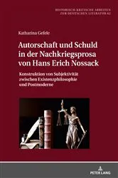 Book cover of Autorschaft und Schuld in der Nachkriegsprosa von Hans Erich Nossack by Michael Hofmann