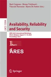 Book cover of Availability, Reliability and Security by Bart Coppens