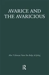 Book cover of Avarice & The Avaricious by Al-Jahiz