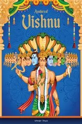 Book cover of Avatars of Vishnu For Children by Wonder House Books